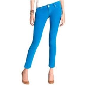 Hudson Collin Skinny Crop in Mariner Blue
